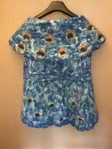 felt peacock vest