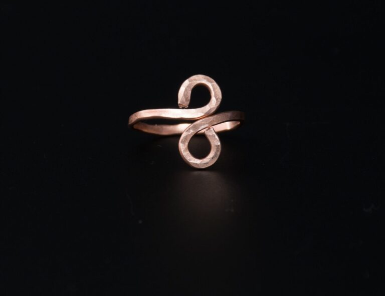 Hammered Copper Ring - Choose your size 1 cropped 2065 e scaled 1