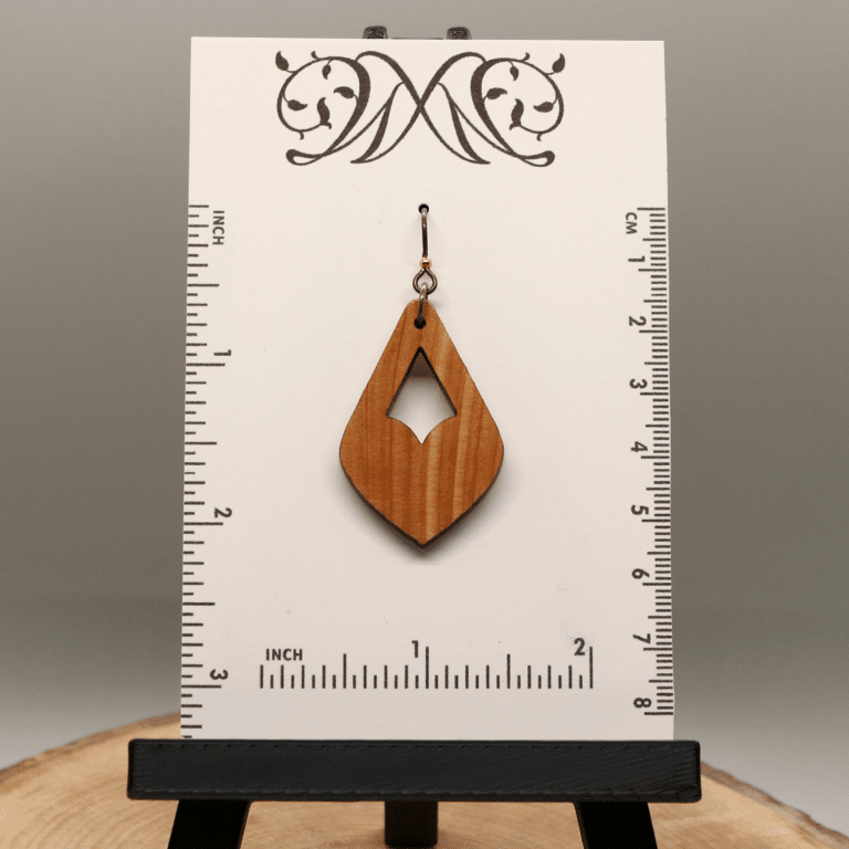 Size Chart for Heart Dangle Earrings