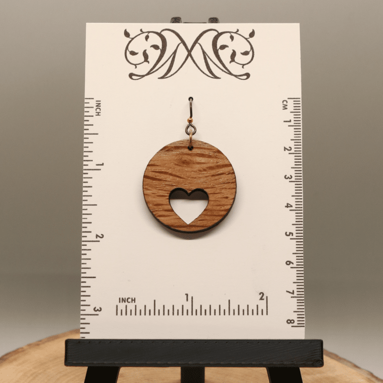 Size Chart for Heart Circle Earrings