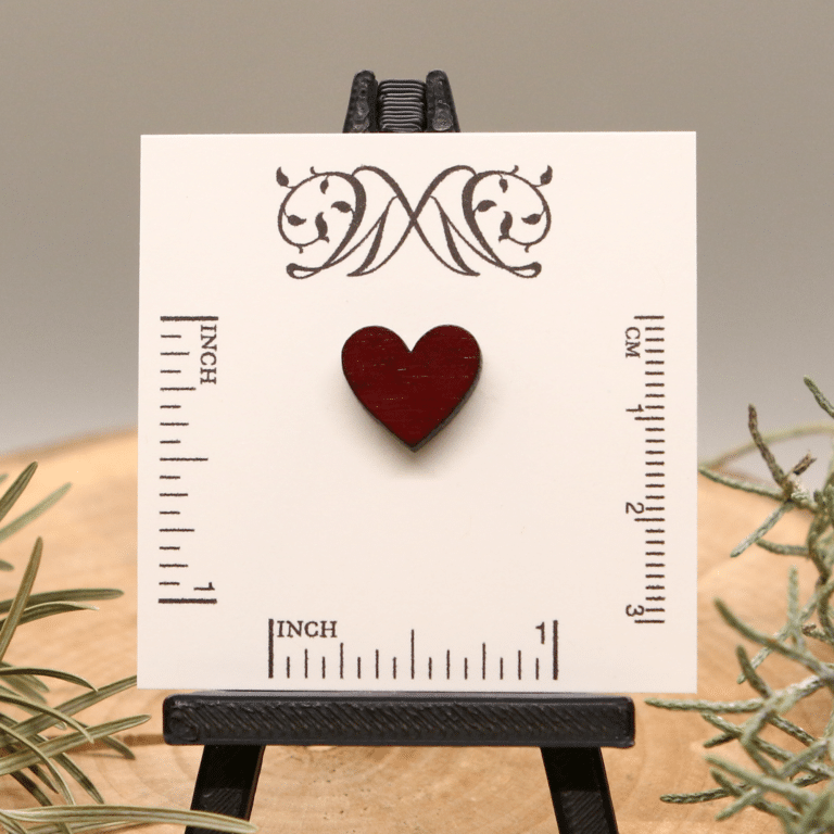 Size Chart for Heart Stud Earrings