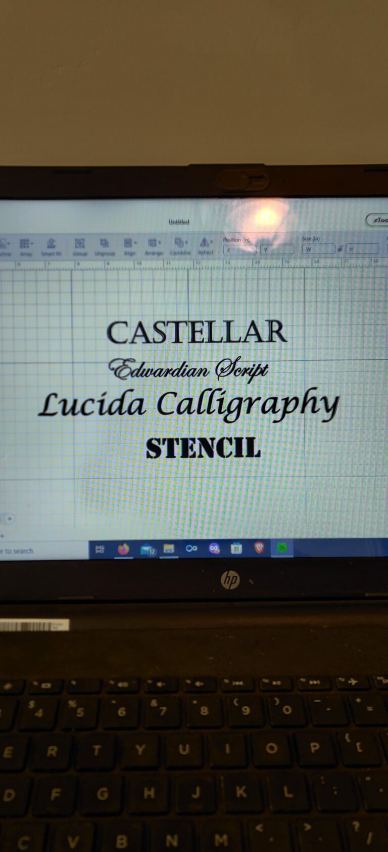 Available fonts