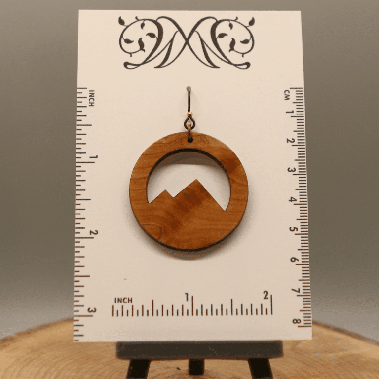 size chart for mountain earrings