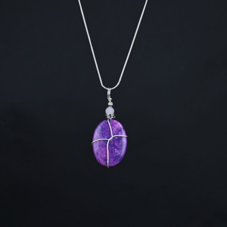 Sugilite reversible pendant