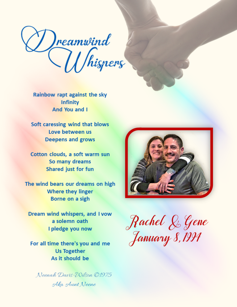 Print for romantic poem and photo w/ wedding date