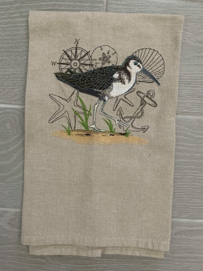 Machine Embroidered Towel
