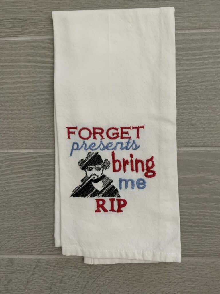 Machine Embroidered Towel