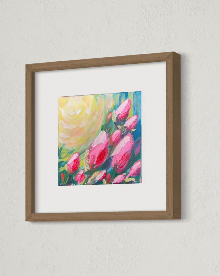 Spring Dreams 03 framed side view lsjart