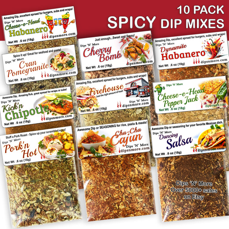 10 spicy dip mixes