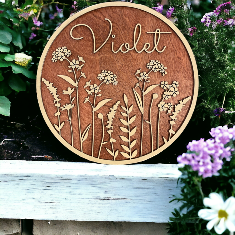 Image of a wild flower name sign