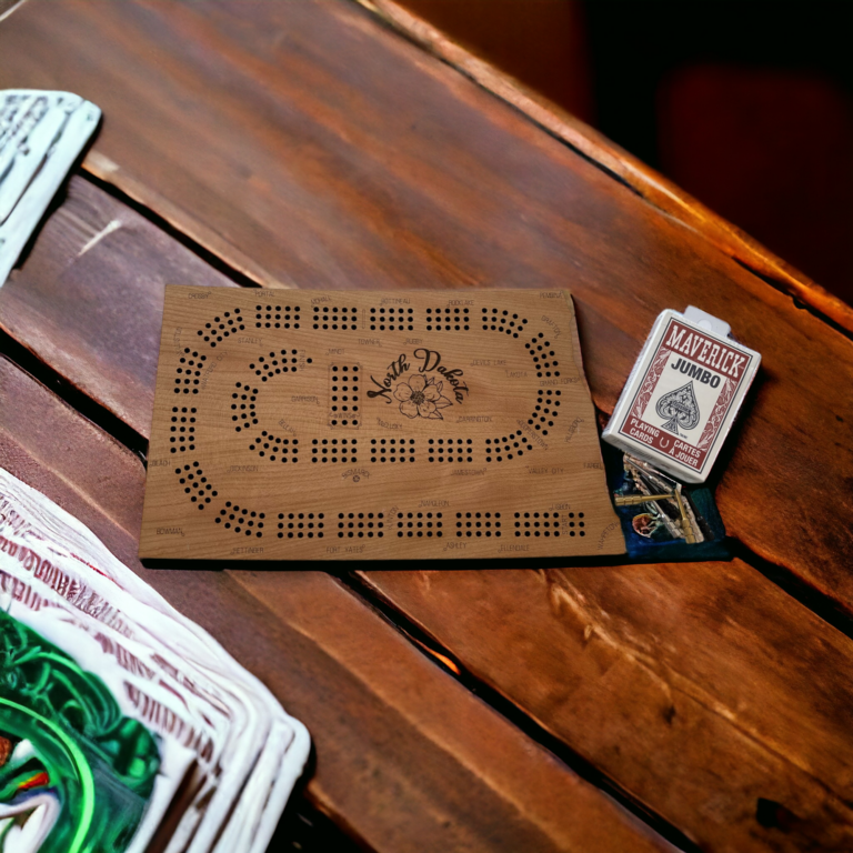 Image of North Dakota Cribbage Board