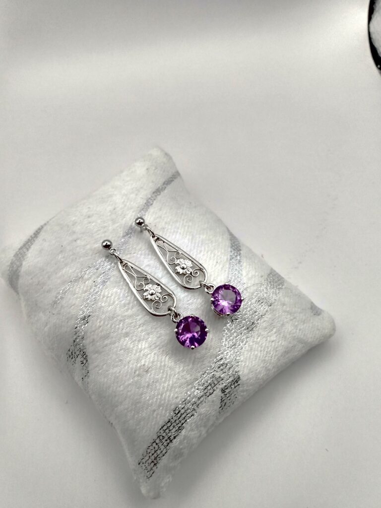Sapphire Purple filigree 2