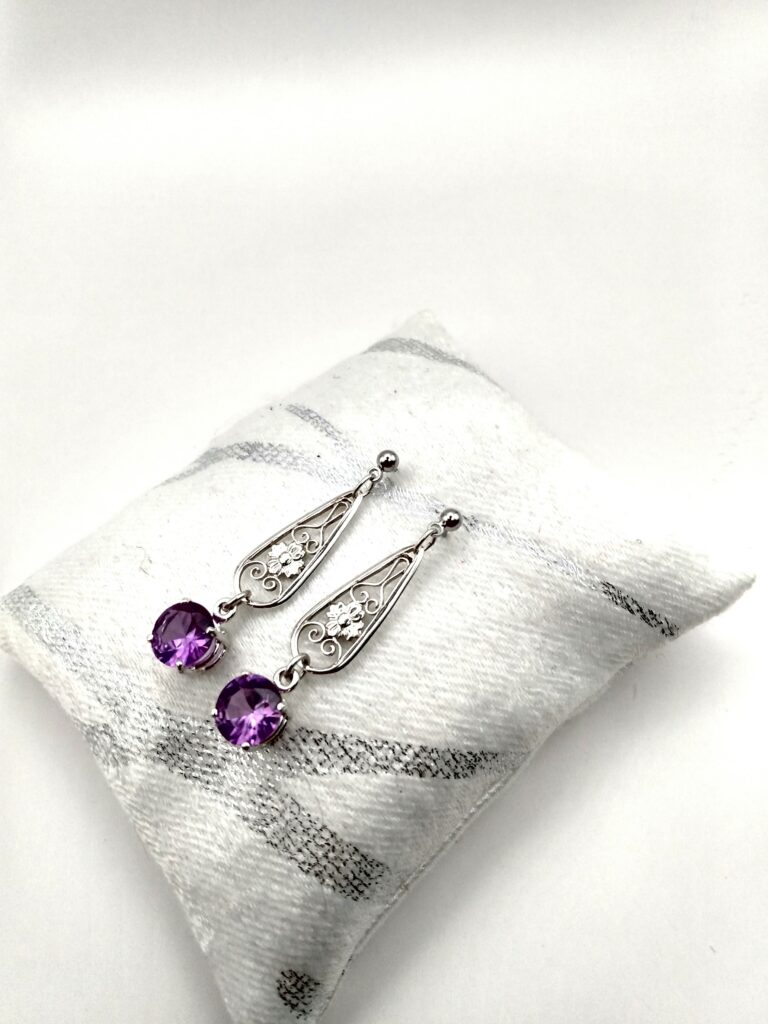 Sapphire Purple filigree 3