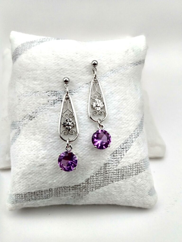 Sapphire Purple filigree 5