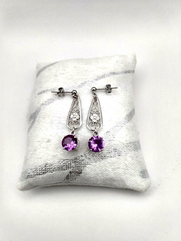 Sapphire Purple filigree 6