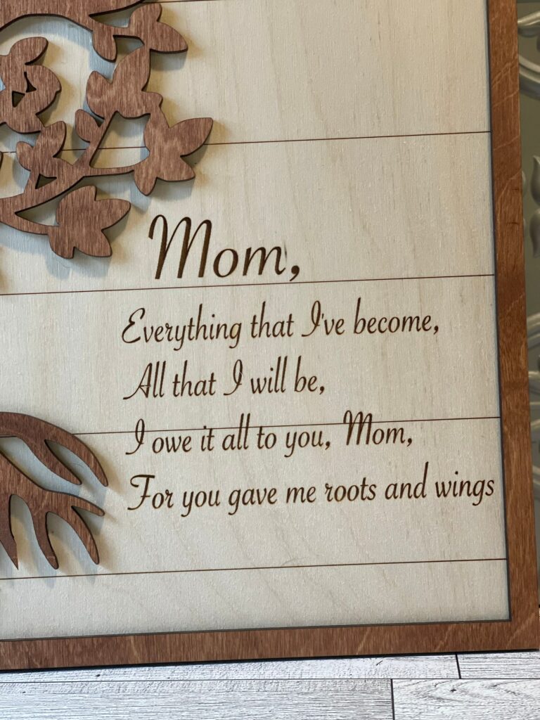 Personalized Family Tree For Mom.