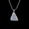 Wire wrapped blue aventurine triangle pendant - reiki infused