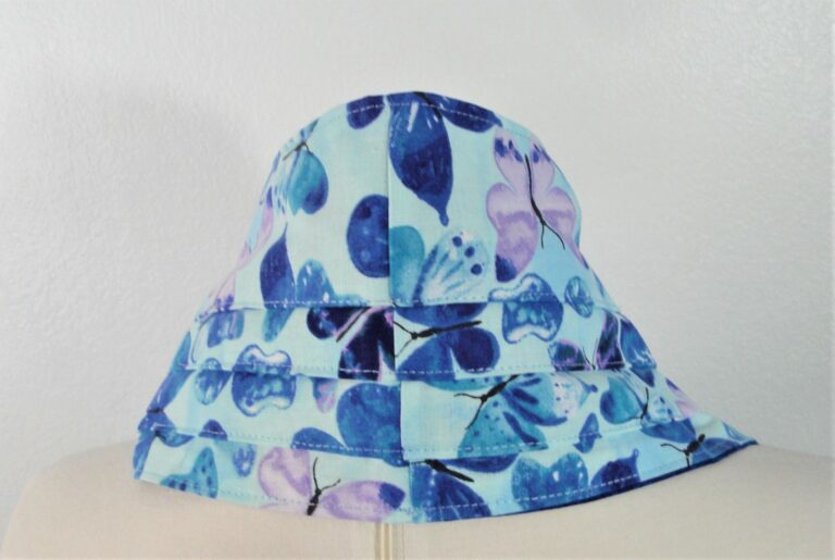Blue butterfly adult bib neck