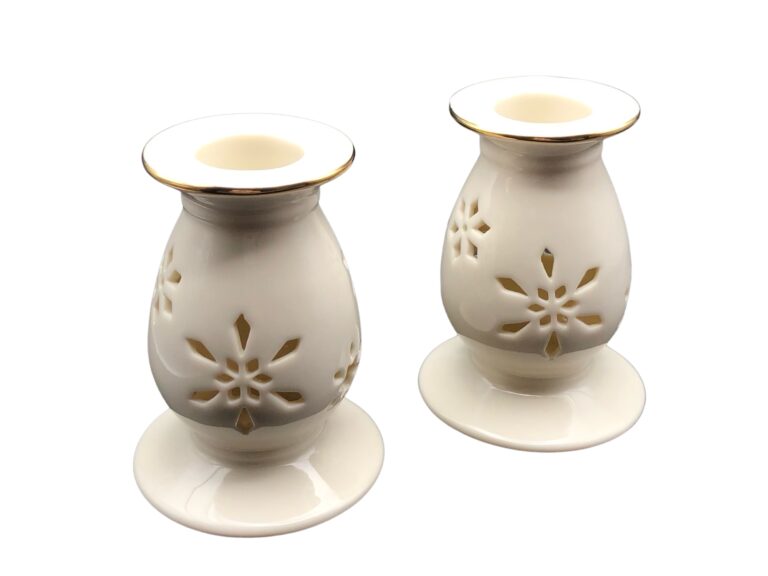 Image of Snowflake Candlestick Holders