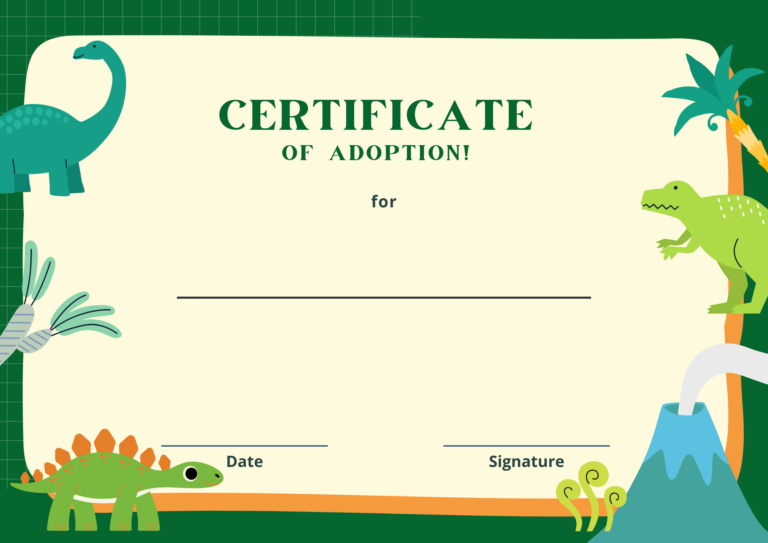 Green Blue Playful Colorful Kids Certificate of Participation 1