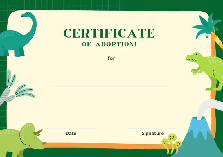 Green Blue Playful Colorful Kids Certificate of Participation