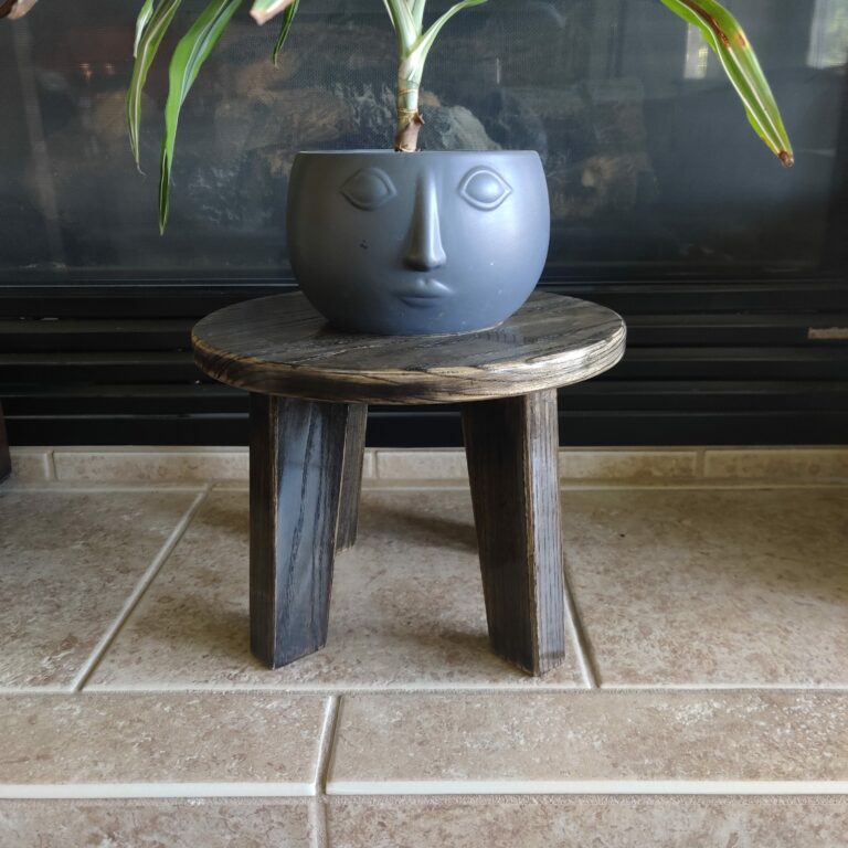 Ebony stain stool