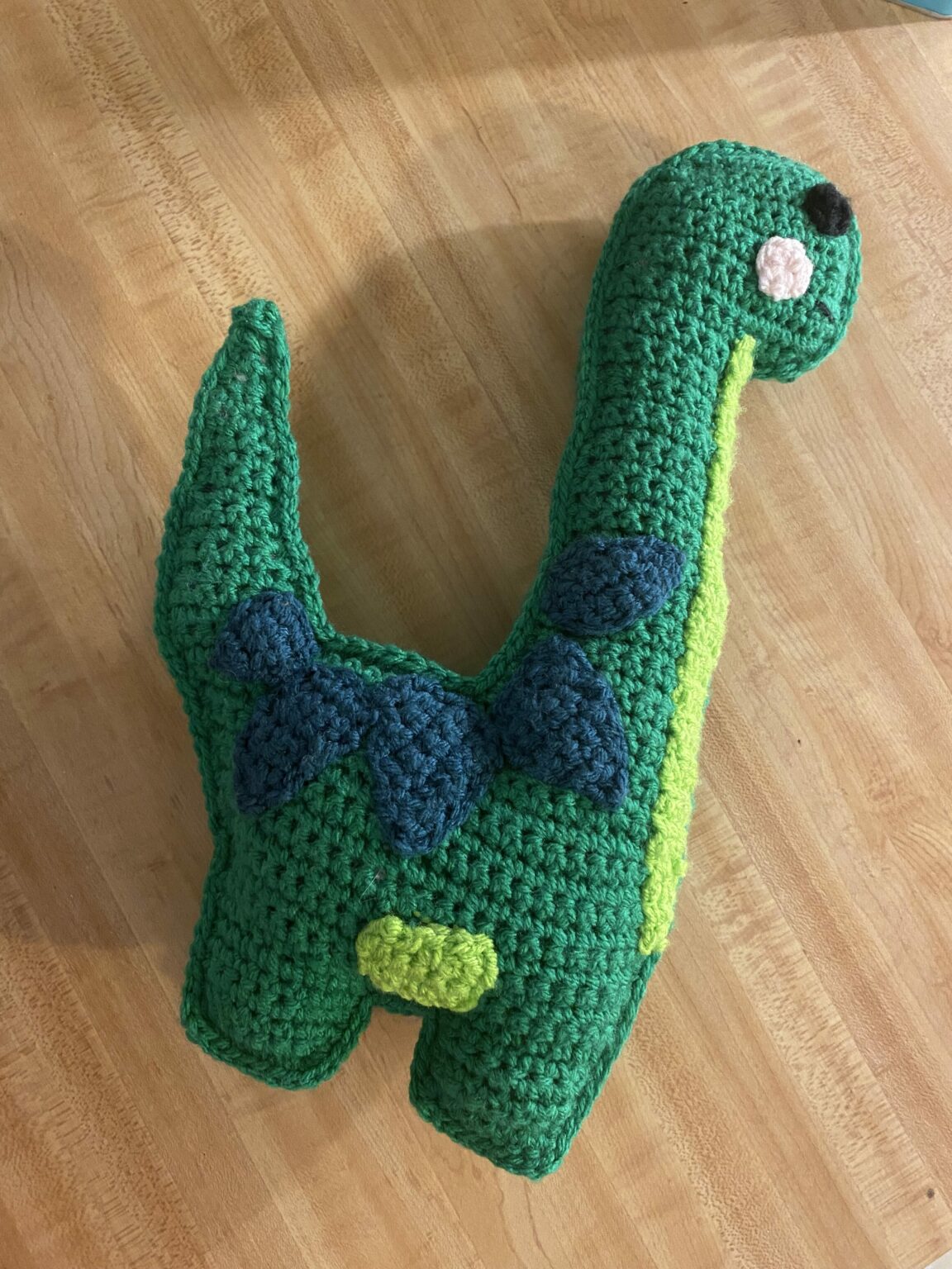 Stuffed brontosaurus my community made