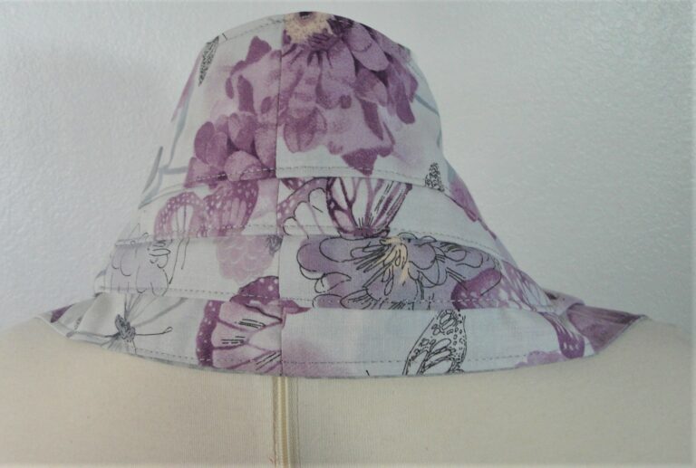Purple Gray Butterfly Neck Pleats Dinner Scarf / Adult Bib