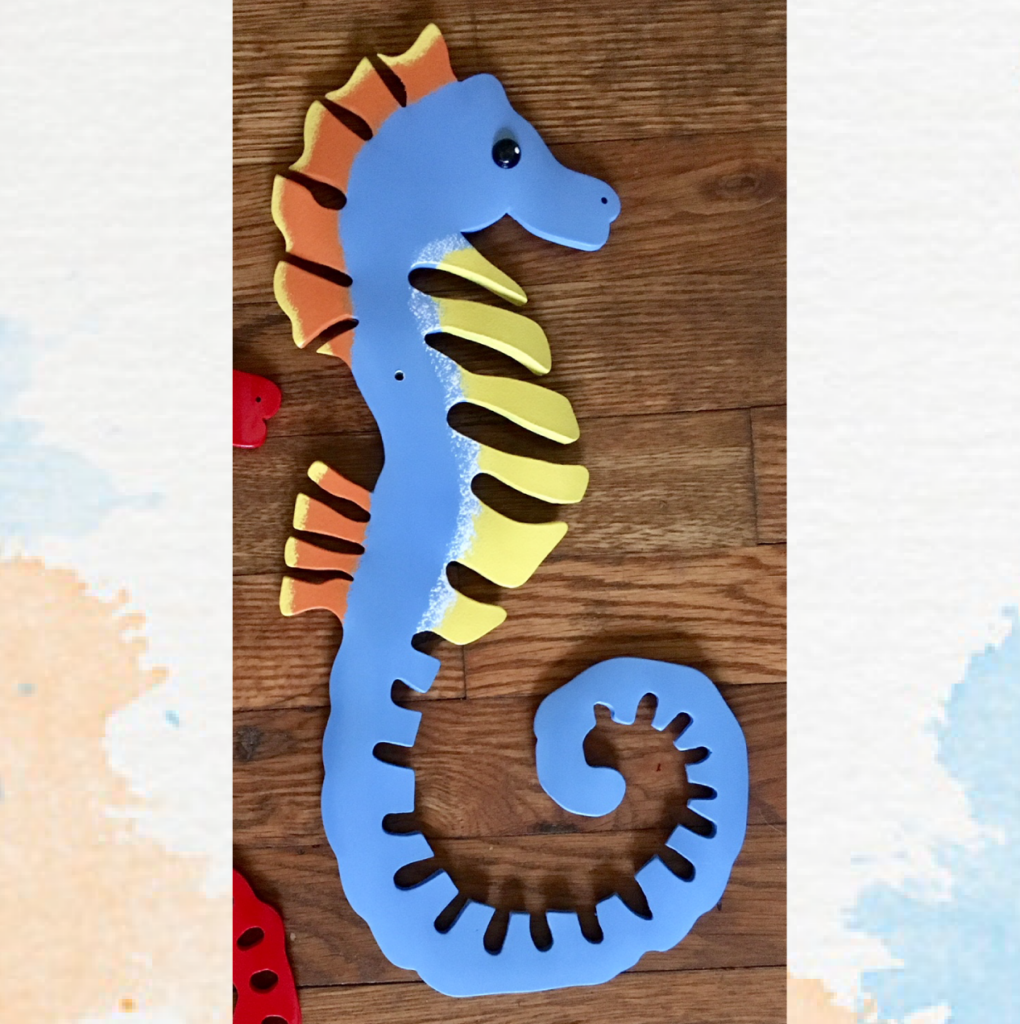 PVC Pipe Open Cut Seahorse Instant Pattern Digital Download