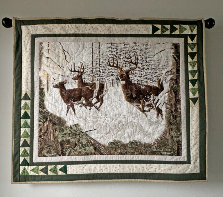 Quilted Deer Wall Hanging