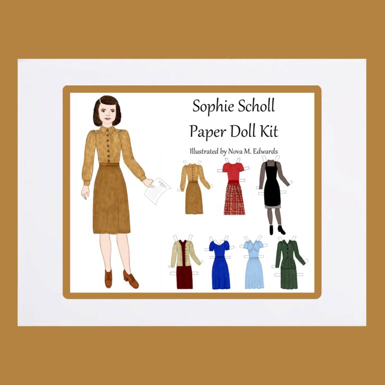 Sophie Scholl Paper Doll Kit for Posting 11 11 2023 3