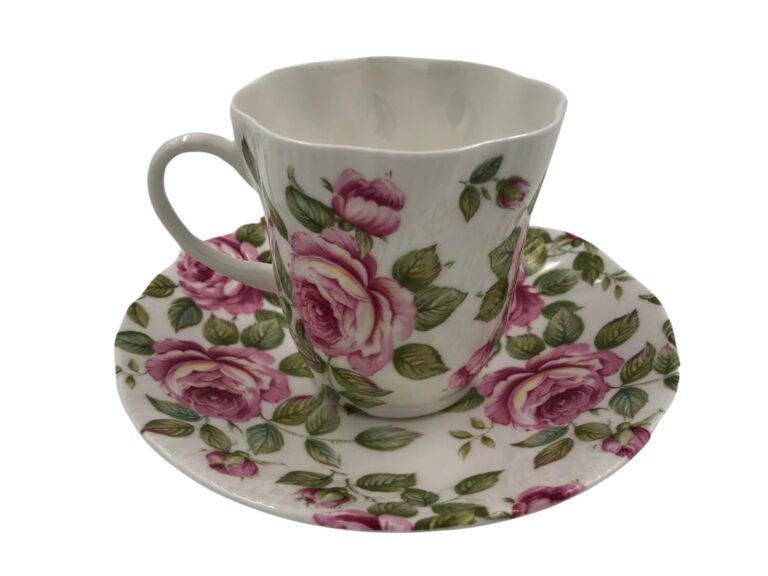 Teacup Cup with Saucer Queens China 3