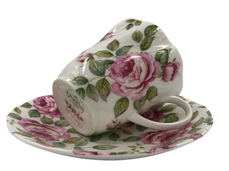 Teacup Cup with Saucer Queens China 5