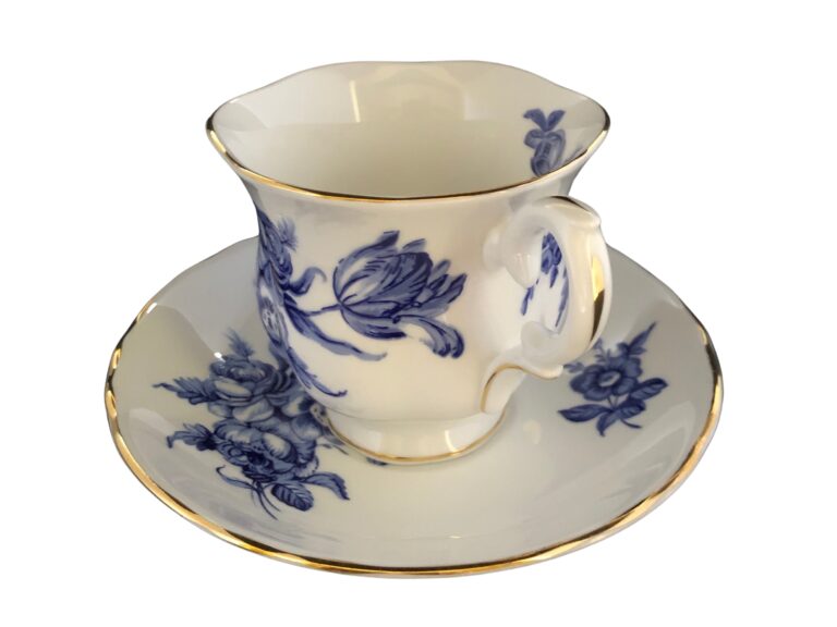 Teacup Saucer Crown Staffordshire 2