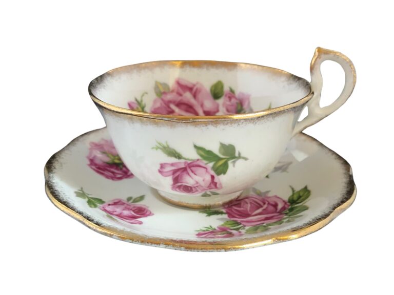 Teacup Saucer Pink Rose Royal Standard 2