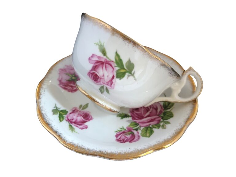 Teacup Saucer Pink Rose Royal Standard 3