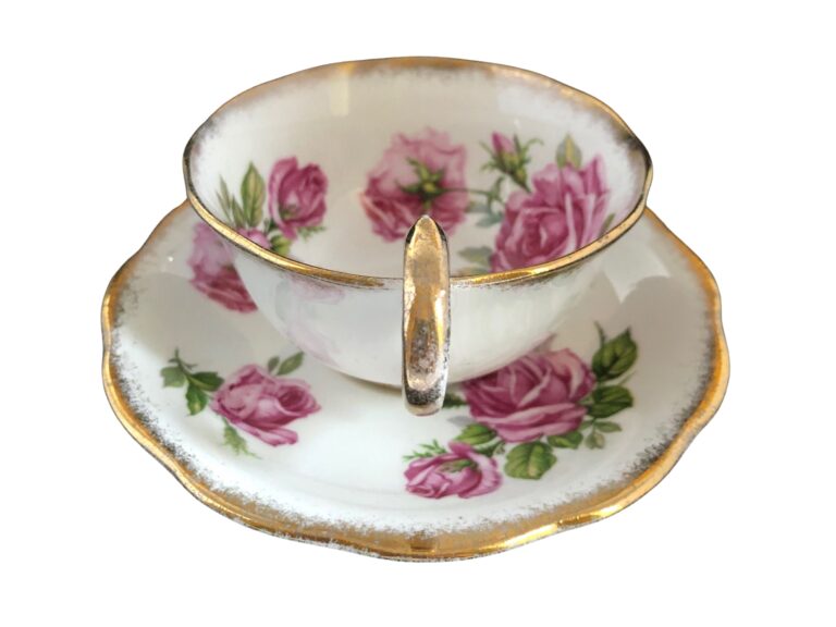 Teacup Saucer Pink Rose Royal Standard 4