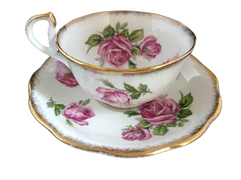 Teacup Saucer Pink Rose Royal Standard 5