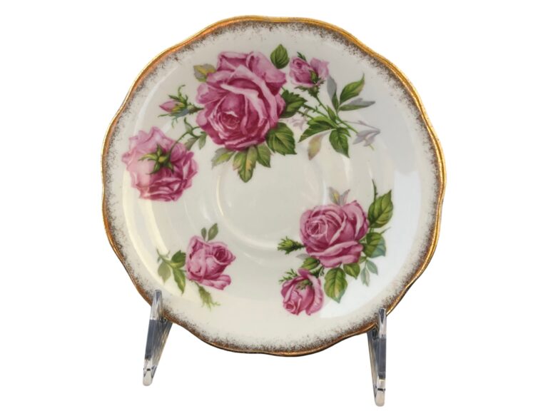 Teacup Saucer Pink Rose Royal Standard 9