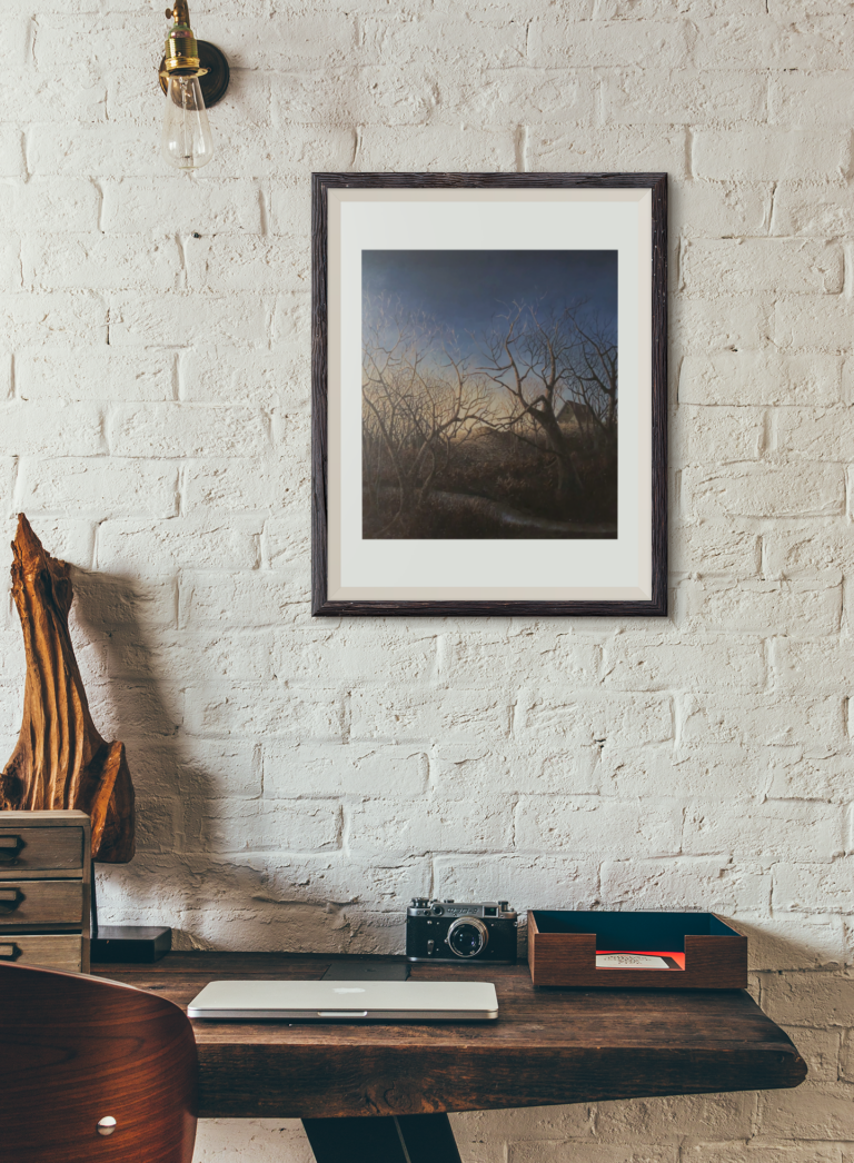 art print mockup featuring rustic furniture 3909 el1 1