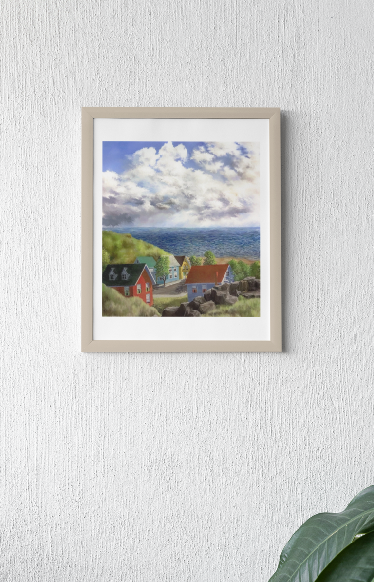 art print mockup featuring two plants m31574 6