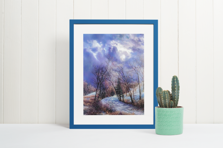 picture frame mockup featuring a cactus pot 539 el 1