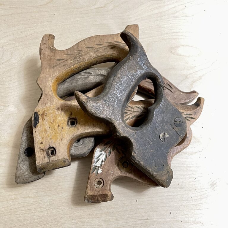 Vintage saw handles