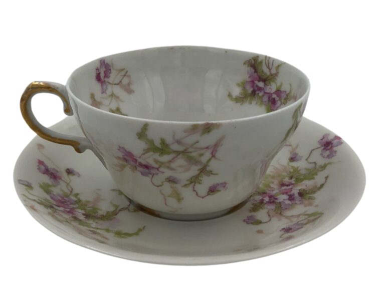 Teacup with Saucer Theodore Haviland Limoges 3