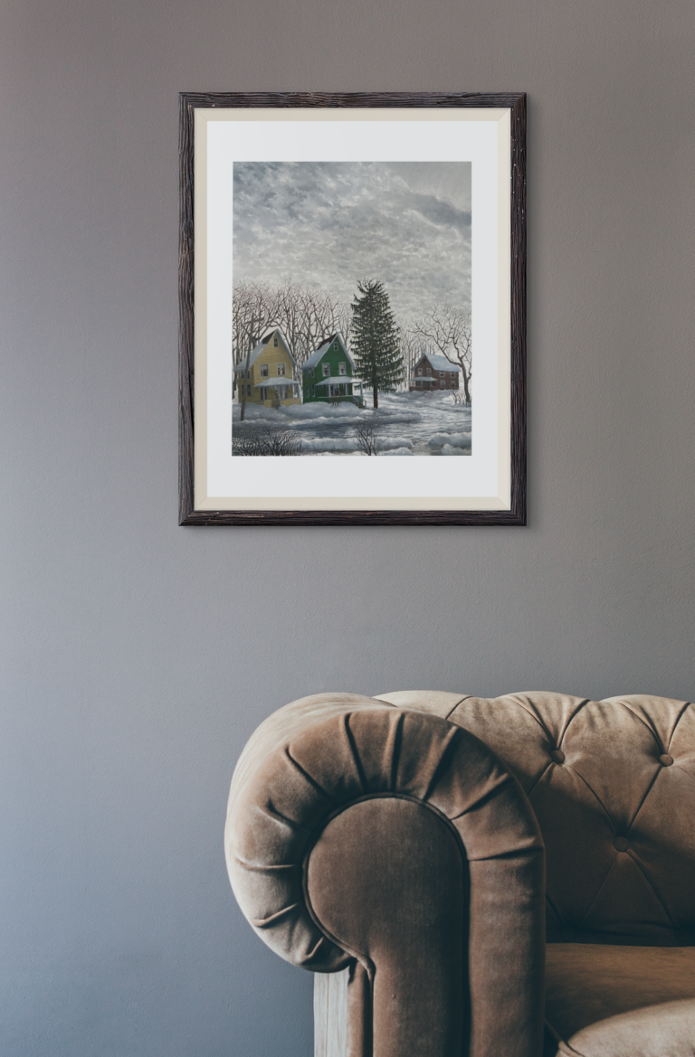 art print mockup featuring a modern couch 3916 el1 3