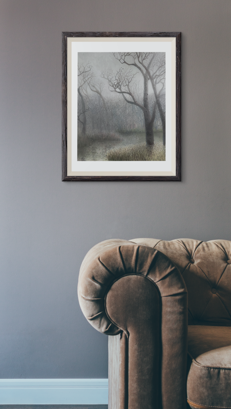art print mockup featuring a modern couch 3916 el1 4 1
