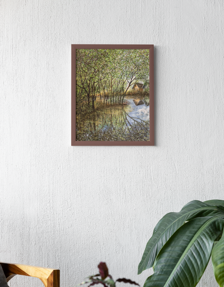 art print mockup featuring two plants m31574 2