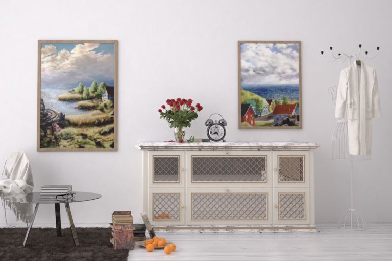 mockup of two framed art prints placed on a modern room s wall 3931 el1 Tight Bend