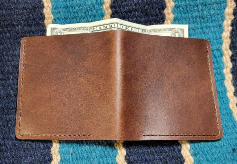 Billfold 10 1 Brown Oil Tan Backside