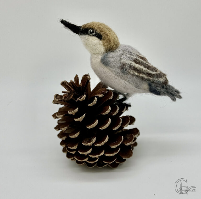 Needle felt brown capped Nuthatch1